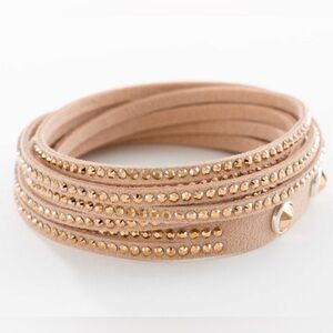 Touchstone Crystal Golden Wrap Star Bracelet